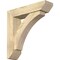 Ekena Millwork Thorton Slat Rough Sawn Bracket w/ Offset Brace, Douglas Fir, 6"W x 24"D x 24"H BKT0604X24X24THR06RDF - alternate 1